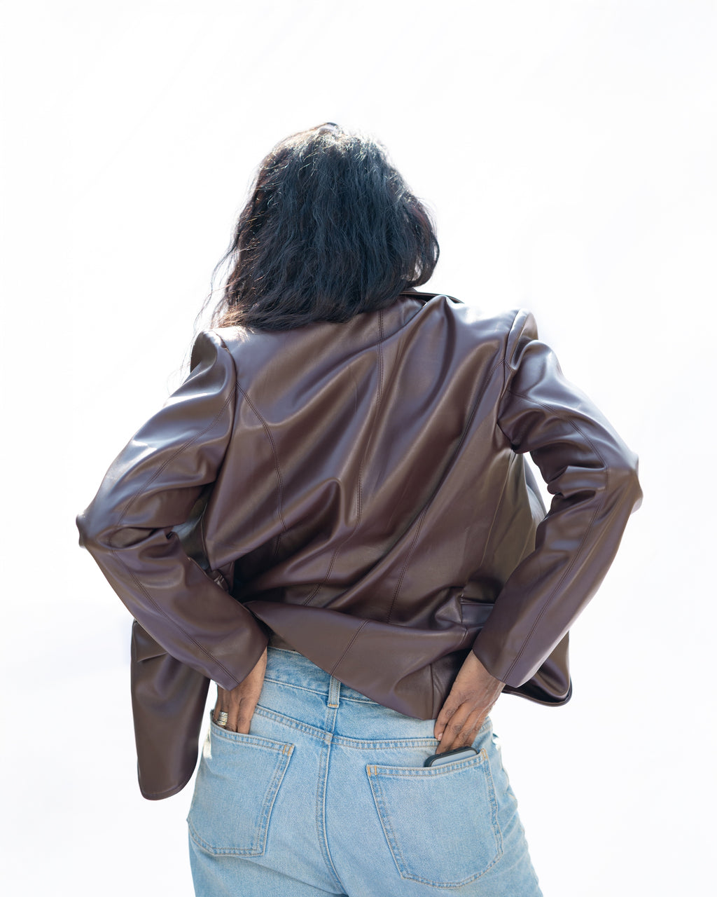 Brown Leather Coat