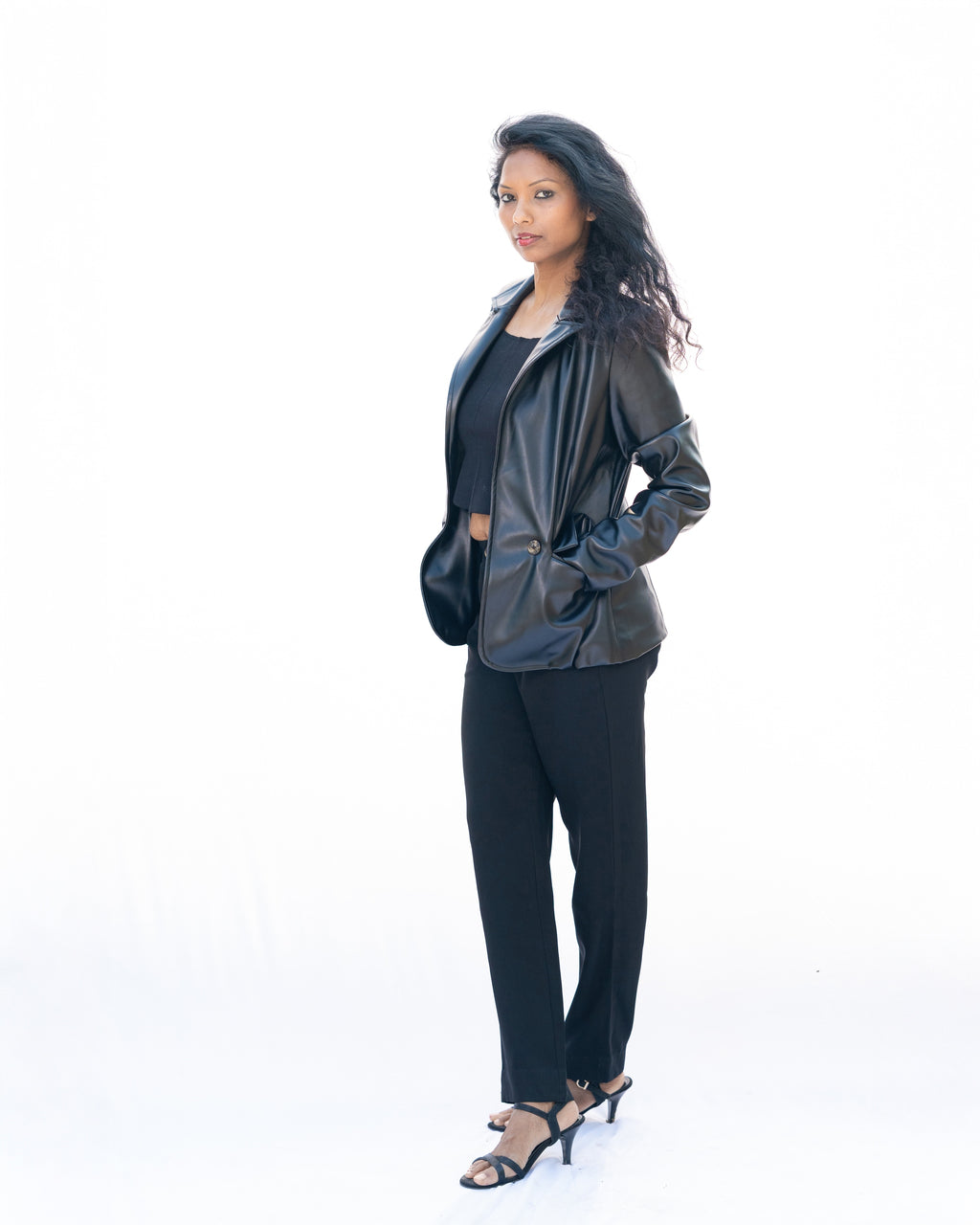 Brown Leather Coat