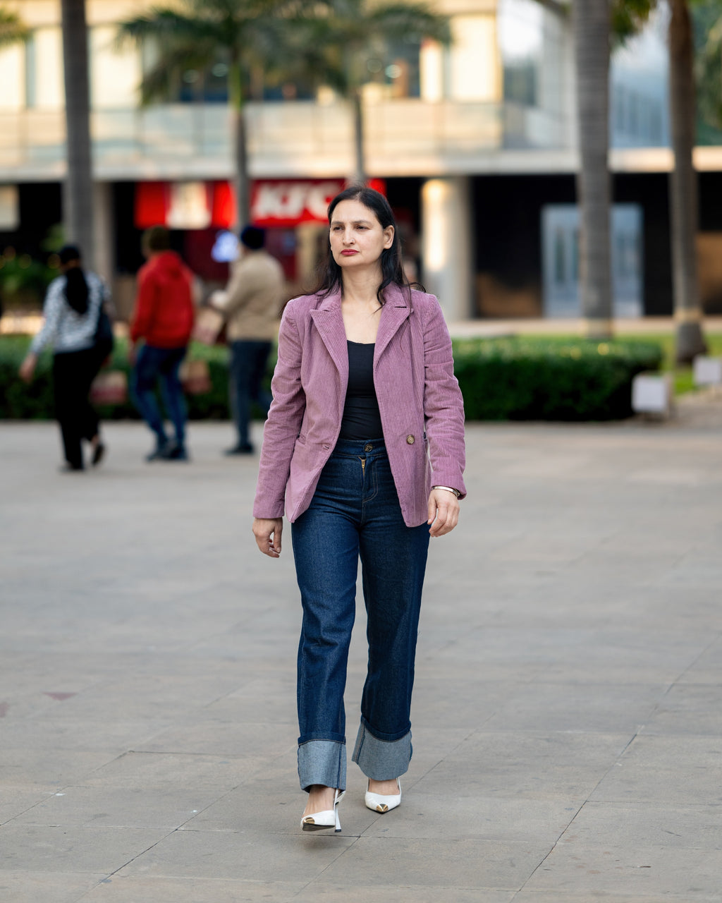 Pink Corduroy Coat