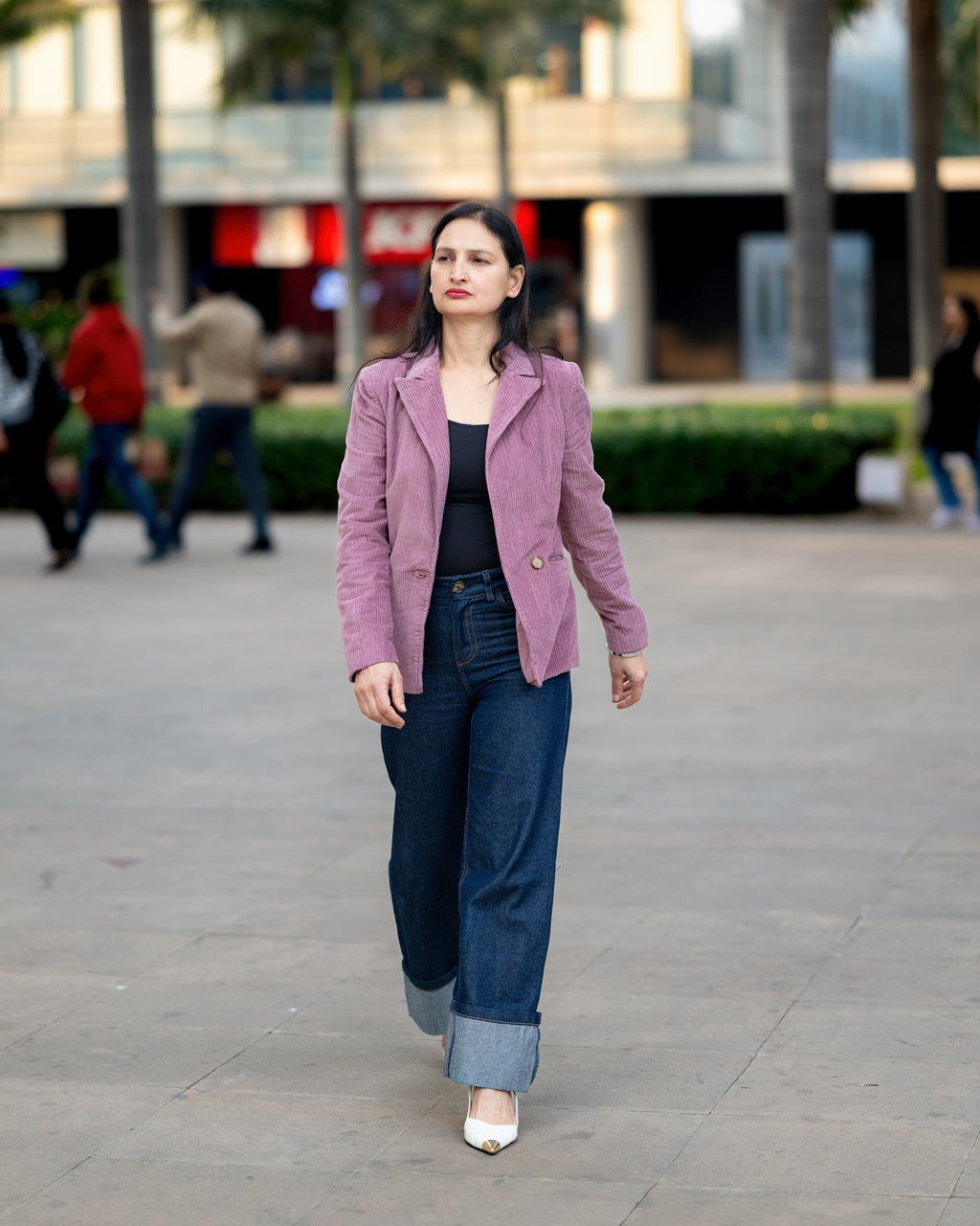Pink Corduroy Coat