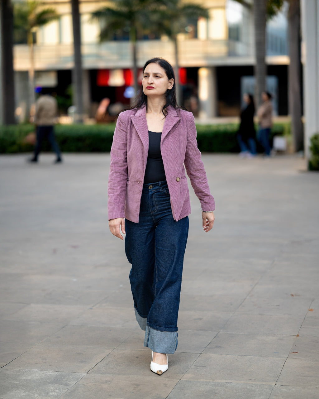 Pink Corduroy Coat