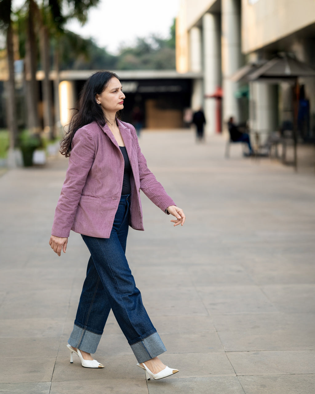 Pink Corduroy Coat