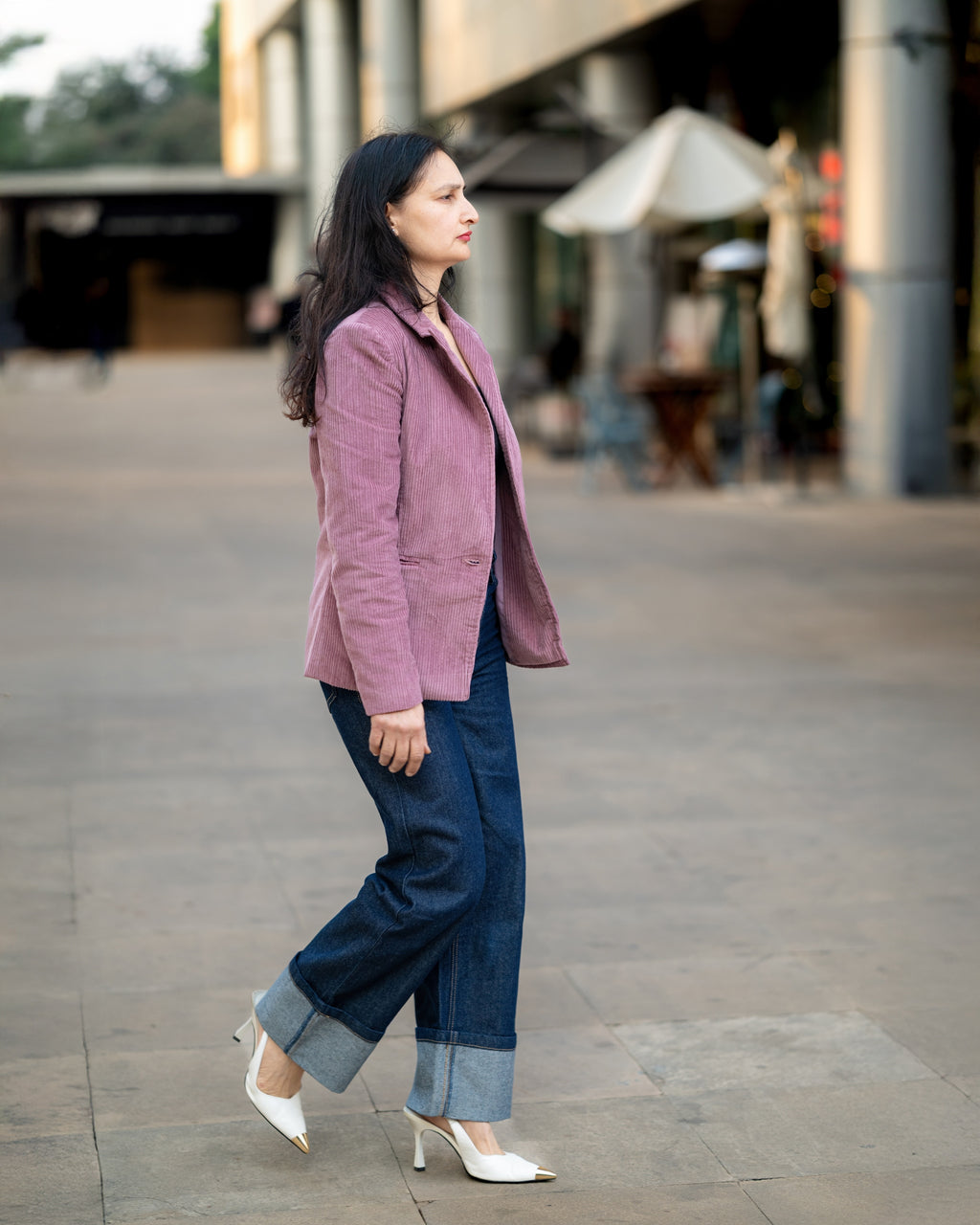 Pink Corduroy Coat